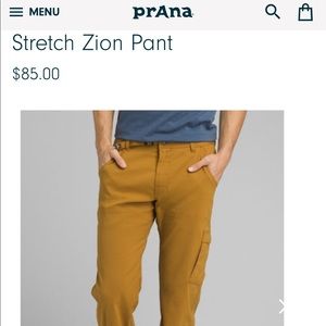 Men’s Prana Stretch Zion Straight Bronzed 33x30